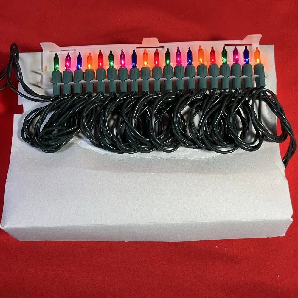 1 Box 2002 GE Pro-Line 100 Outdoor Commercial Grade Connect 6 Multi Color Lights